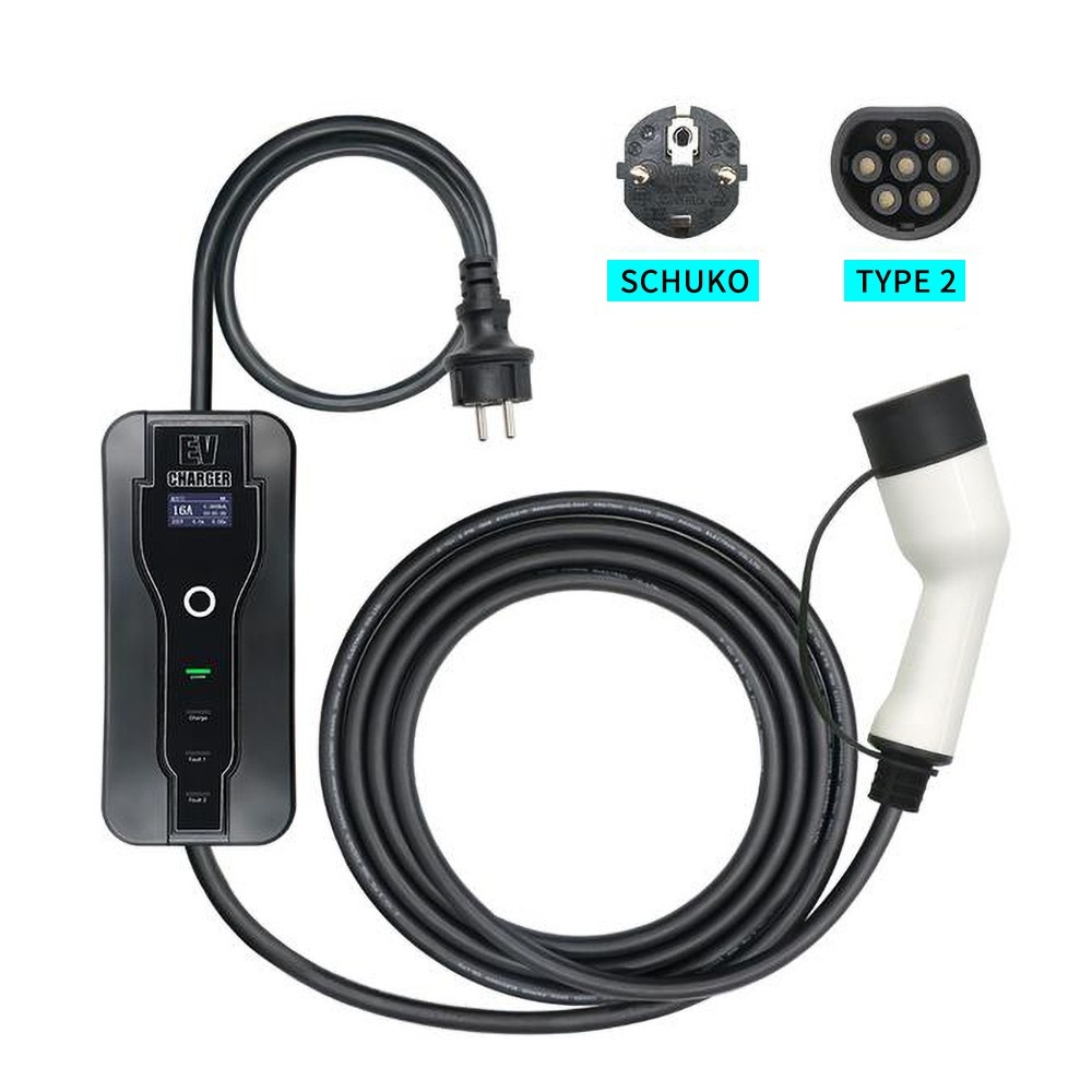 Tesla To Type2 EV Charging Adapter EVSE Connector 32A 250V IEC 62196-2  Converter